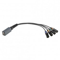 StageCon Catsnake Pigtail | 4x XLR Male 3P